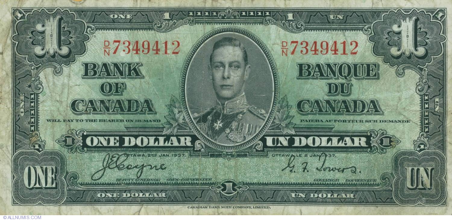 Kanadischer DollarCanadian Dollar 1937