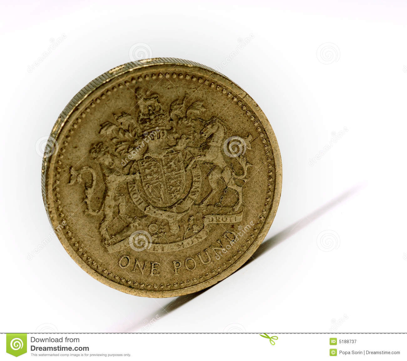 Britisches Pfund... Free Stock Photography: One pound sterling