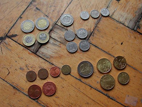 Polnischer ZlotyPolish Z oty and Euro Coins. I always ...