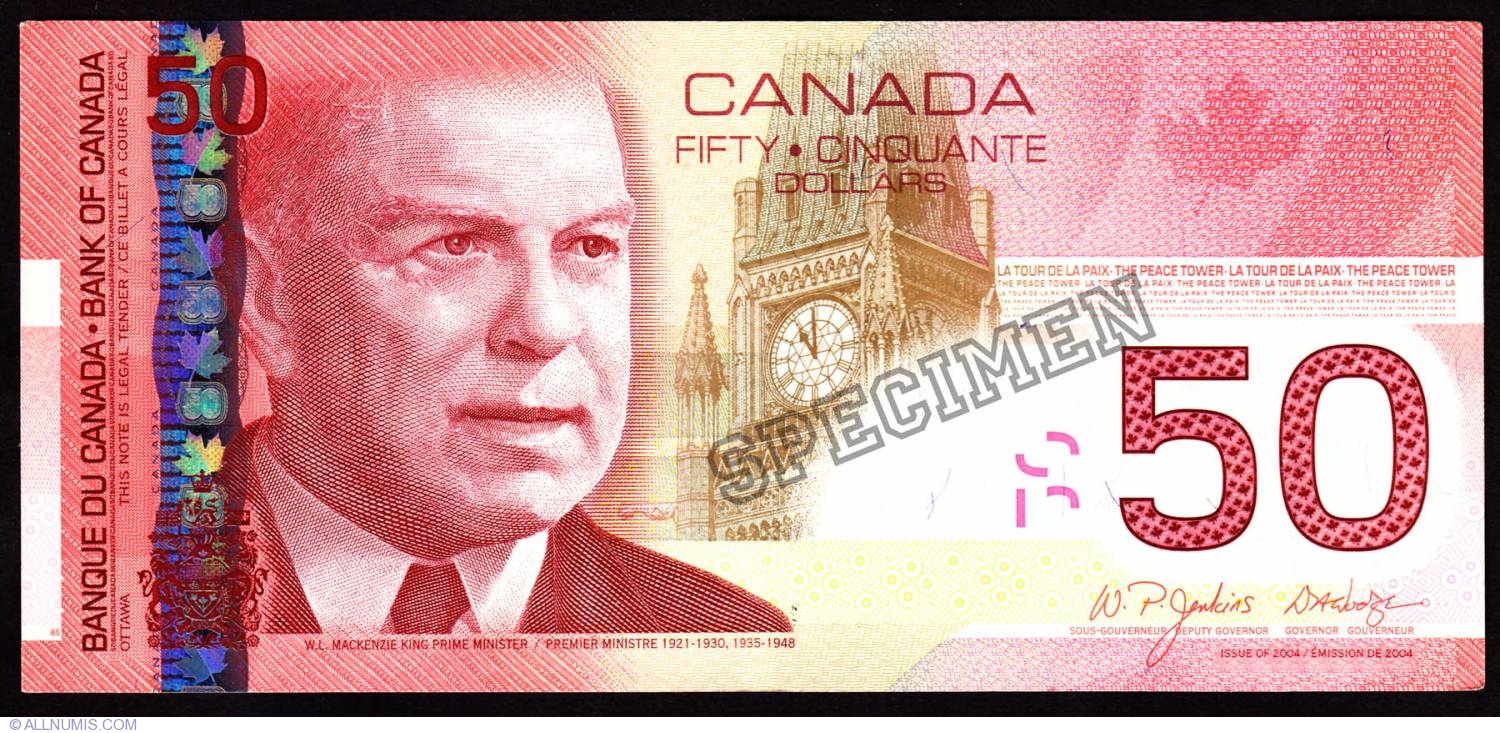 Kanadischer Dollar50 Canadian Dollars 2004