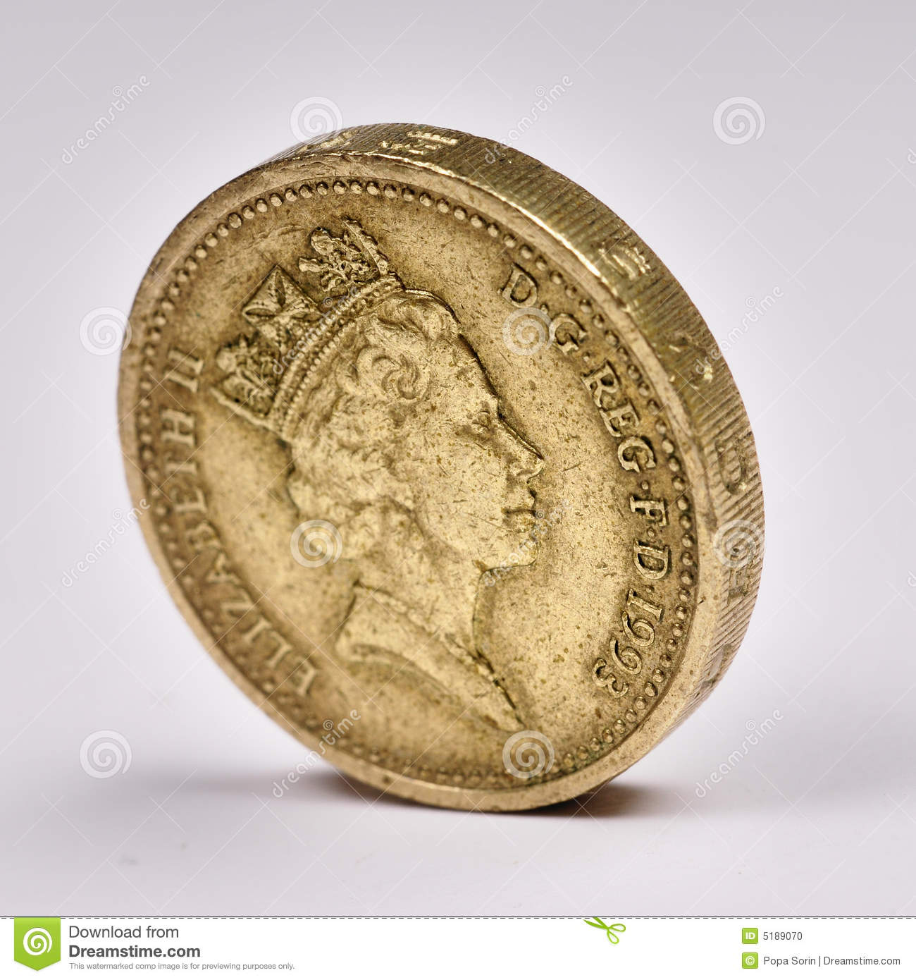 Britisches PfundThe photo of the one pound sterling.