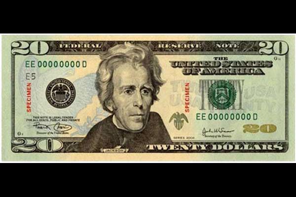 US-DollarImage of United States twenty dollar bill